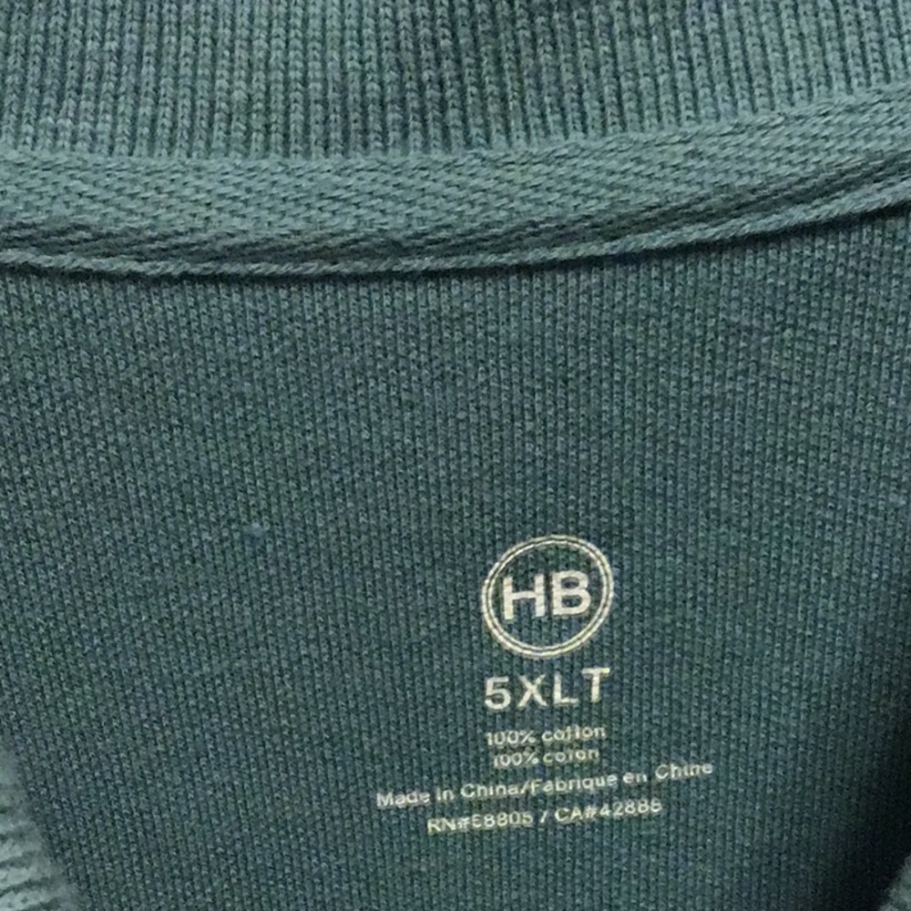 Harbor Bay Polo Shirt size 5XL Green